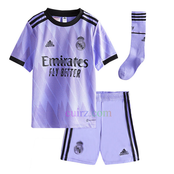 Desde Aventurero Th Pantalón y Camiseta Real Madrid 2ª Equipación 2022/23 para Niños - Cuirz