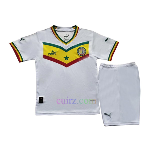 Delincuente Psicologicamente italiano Camiseta Senegal 1ª Equipación 2022/23 Niño - Cuirz
