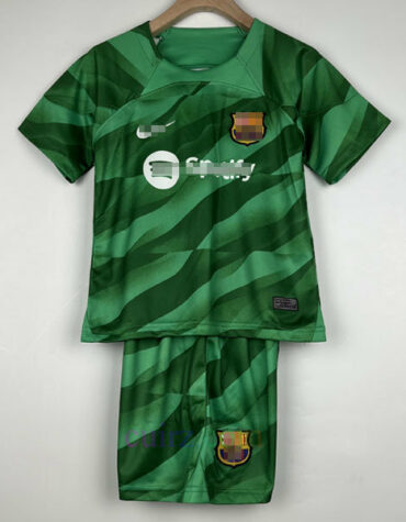 Comprar Camiseta Barcelona Portero Nino 2023-2024 Verde